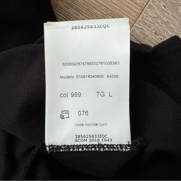 NEW Moncler Logo Patch Cotton Polo Shirt - Picture 11 of 14